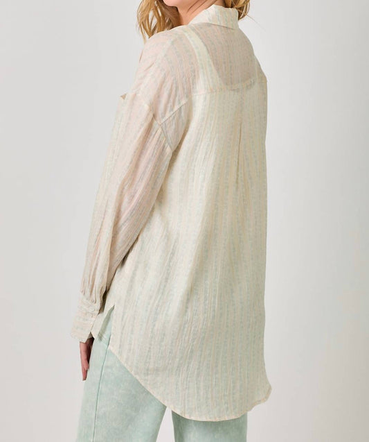 Mystree - Oversized Button Up Shirt