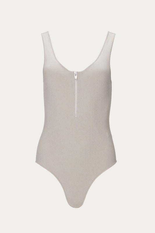 STRAP ZIP KNIT BODYSUIT