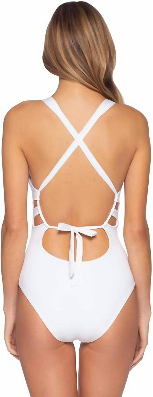 Becca - Color Code Skylar Plunge One Piece Swimsuit