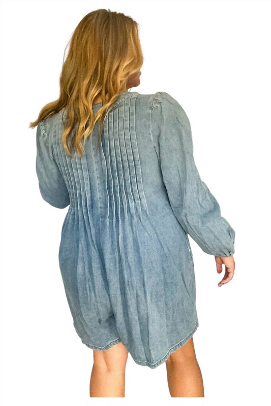 Lalavon - Addison Pleated Front Tie Romper