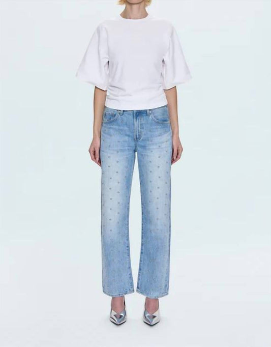 Pistola - LEXI MID RISE BOWED STRAIGHT JEAN