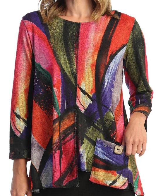 Jess & Jane - Vera French Brushed Knit Top - Plus