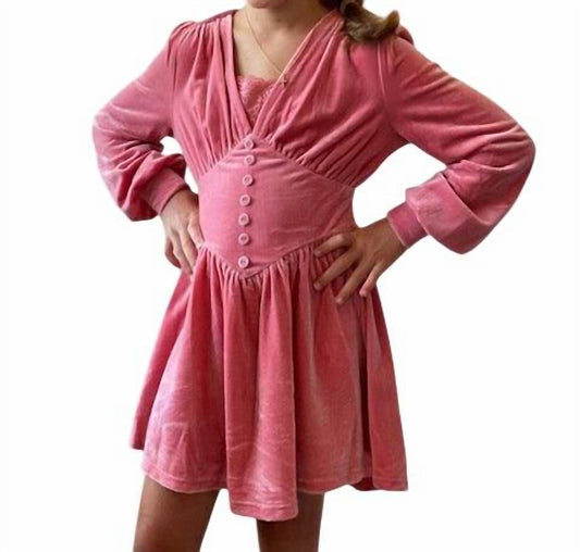 Katie J Nyc - Kids Velvet Dress
