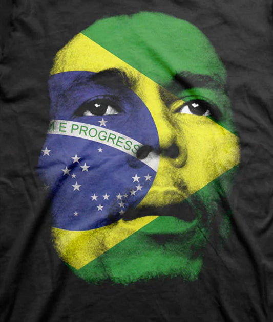Bob Marley - Men's World Cup Brazil Face T-shirt