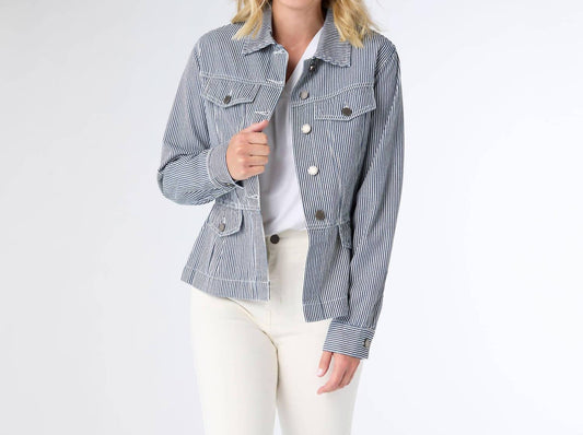 Coco + Carmen - Samson Striped Denim Jacket