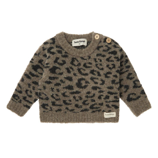 Tocoto Vintage - Kid's Animal Print Sweater