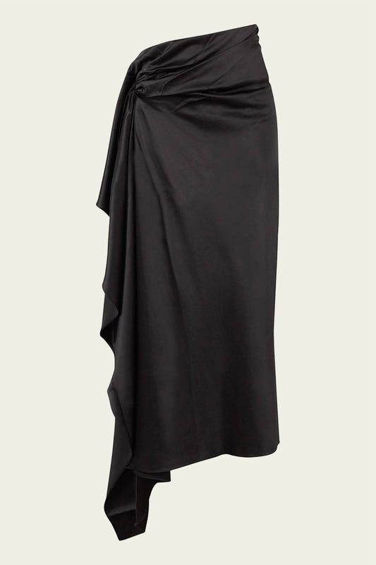 Christopher Esber - Cusco Silk Elongated Drape Skirt