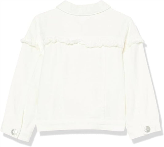 Mudpie - Girl's Denim Ruffle Jacket