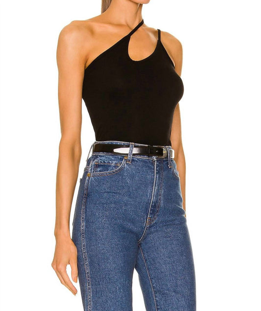 Enza Costa - Stretch Silk Knit Asymmetrical Strappy Tank Top