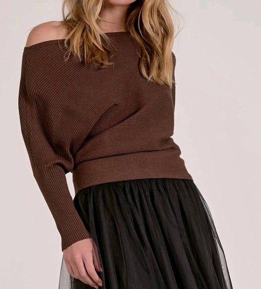 Elan - Alaya Off Shoulder Sweater