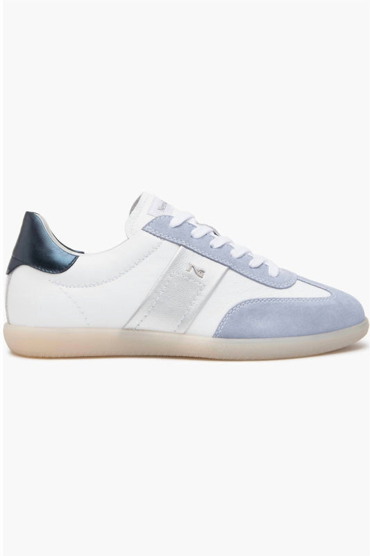 Nerogiardini - Women's Mixed Leather Low-top Tennis Sneakers