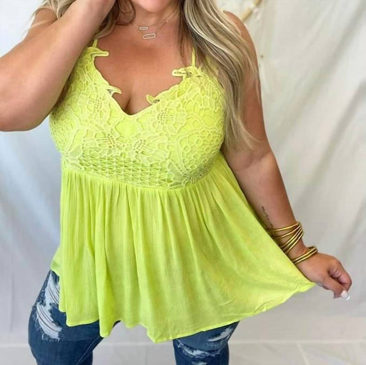 Blakeley - Lace Babydoll Swing Tank Top