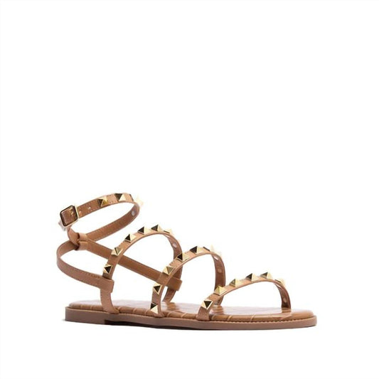 Qupid - Women's Studded Strappy Sandals