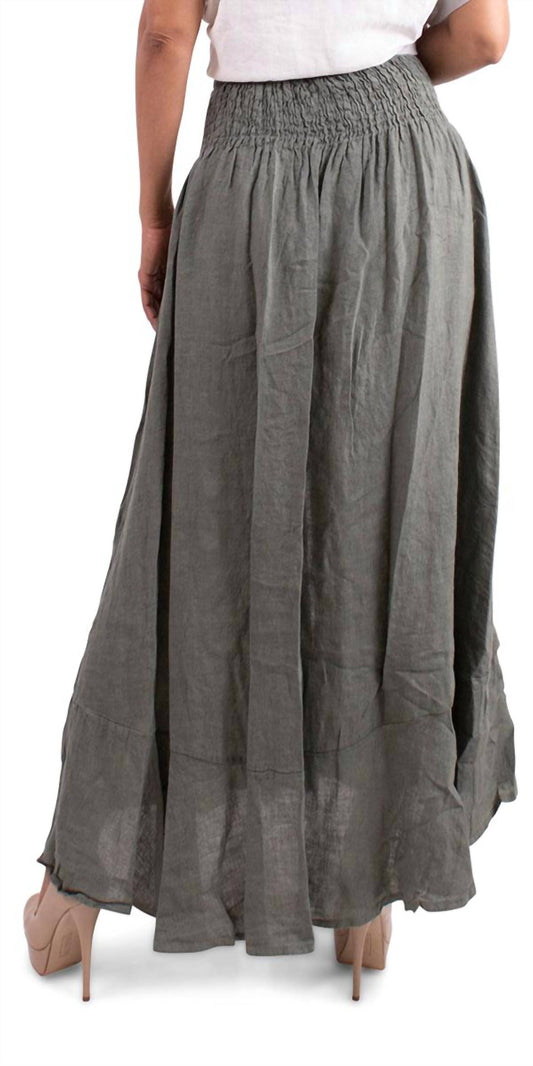 Gigi Moda - Magdalena Linen Maxi Skirt
