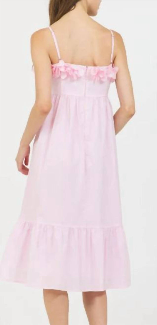 Stellah - Strappy Midi Pink Dress