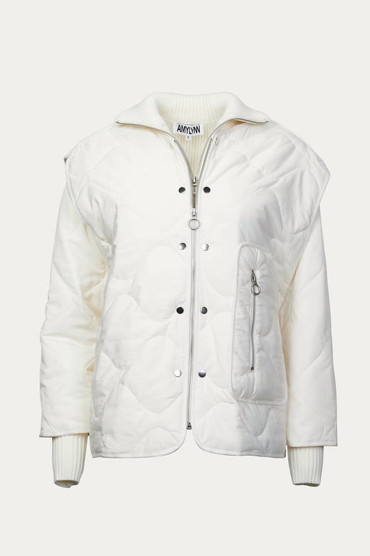 ASH QUILTED PADDED REMOVABLE SHELL JACKET