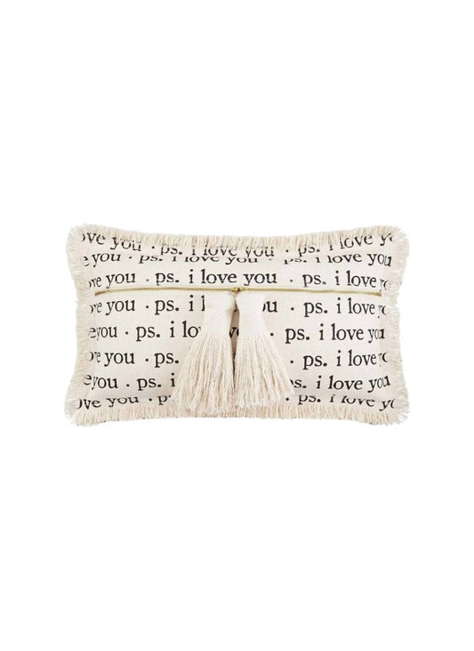 Mudpie - PS Love Dhurrie Tassel Pillow