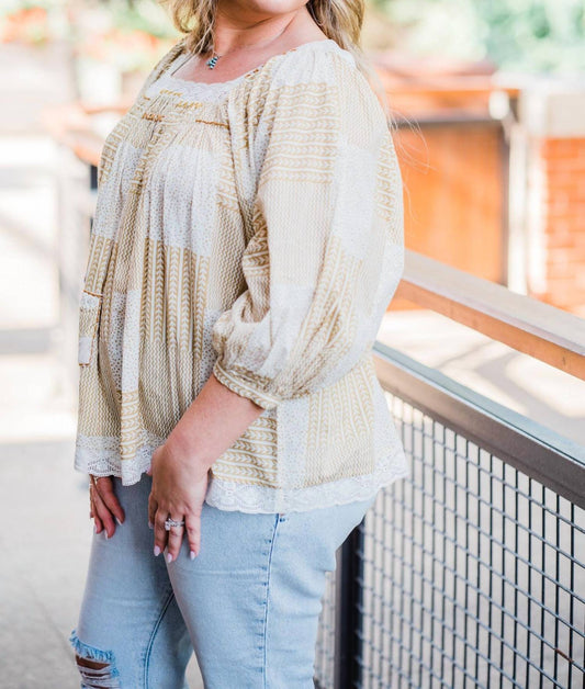 Layerz Clothing - Trudy Patched Top