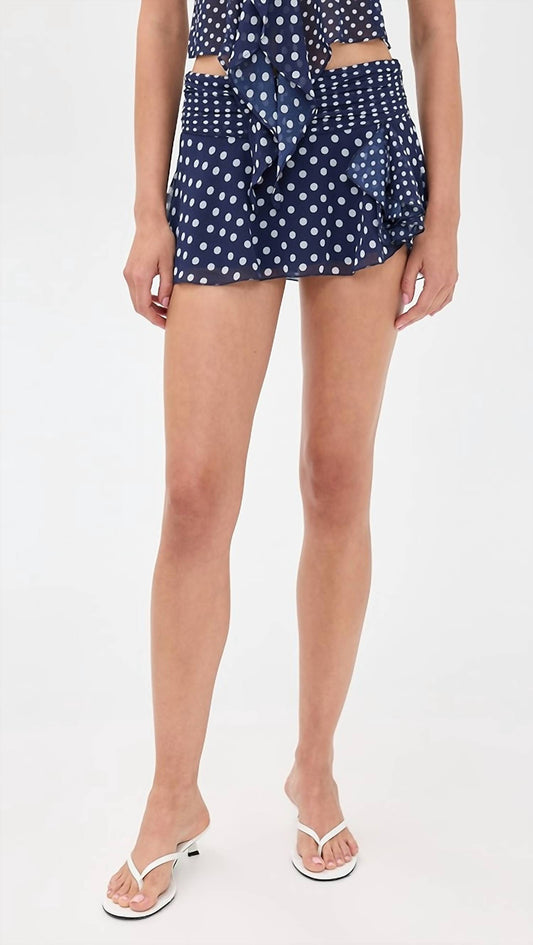 Guizio - Chiffon Slit Mini Skirt