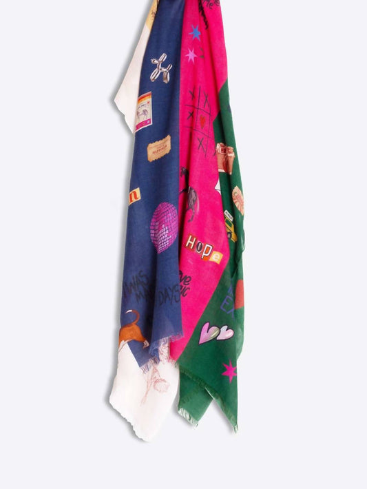 Vilagallo - Graffiti Rectangular Scarf