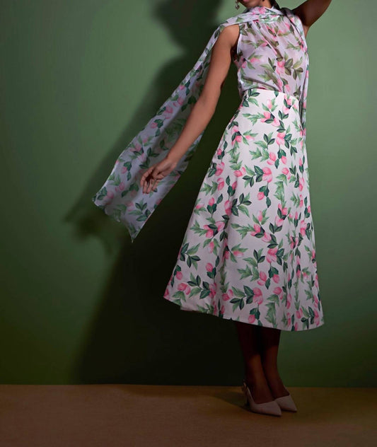 Strass - Flower Midi Skirt