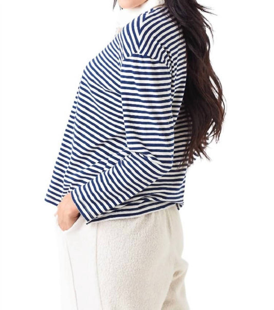 ORGANIC COTTON LONG SLEEVE BOXY POLO