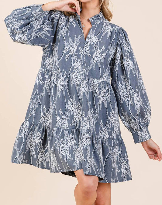 Geegee - Eleanor Embroidered Babydoll Dress