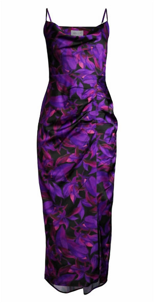 Milly - Lilliana Floating Petalshalter Neck Dress