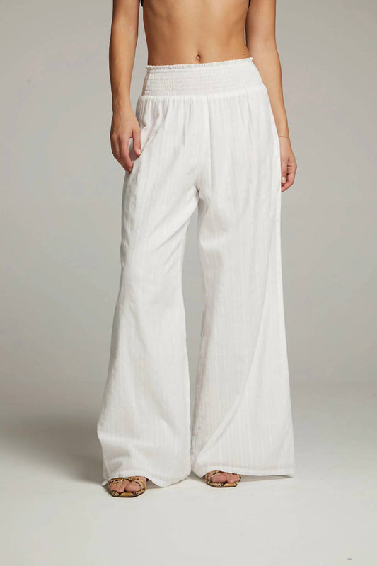 Chaser - Linen Ruched Top Flared Pant