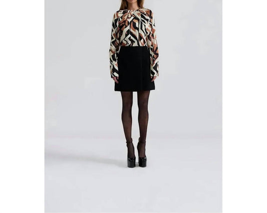 Malina - Women's Farrah Boucle Mini Skirt