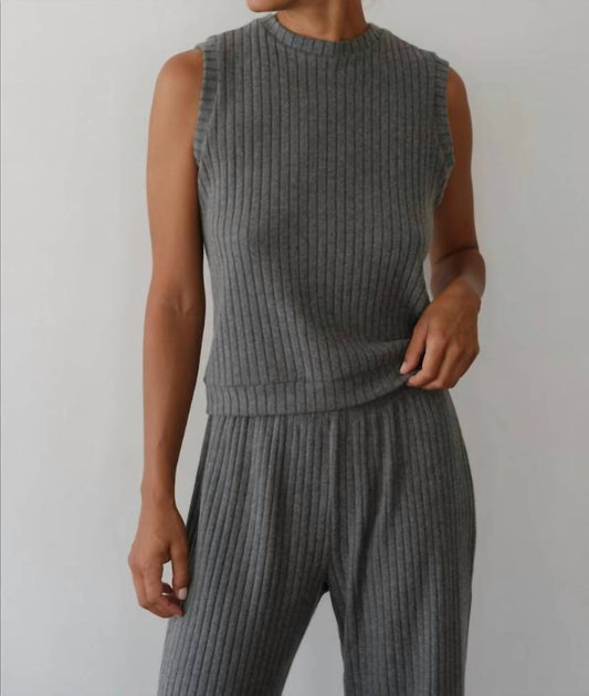 Donni. - Sweater Rib Shell Tank Top