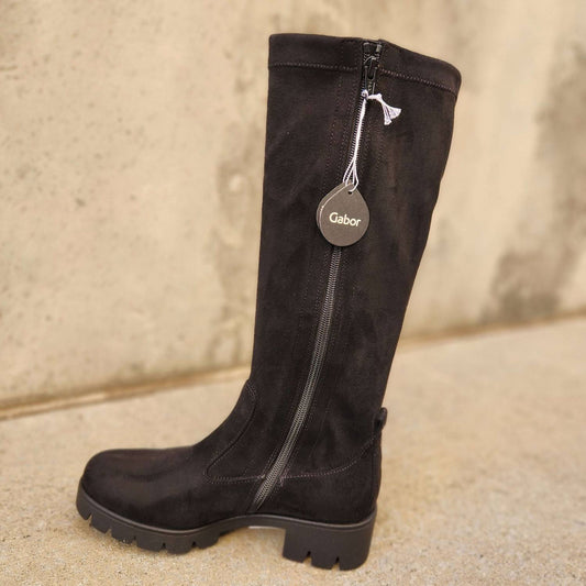 Gabor - Women's Suede High Calf Boots