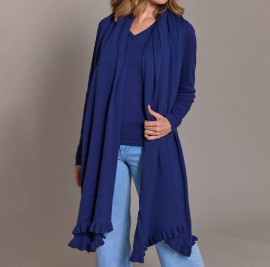 Alashan Cashmere - Ruffle Trim Mini Travel Wrap