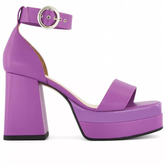 Andrea - Women's Ankle Strap Sandal With Round Buckle