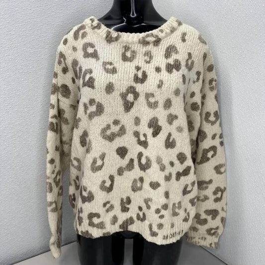 Mother - The Jumper Leopard Print Pullover Sweater