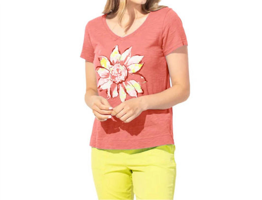 Escape - Sunflower V-Neck Tee