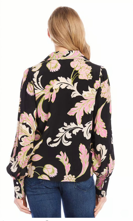 Karen Kane - Blouson V-neck Top