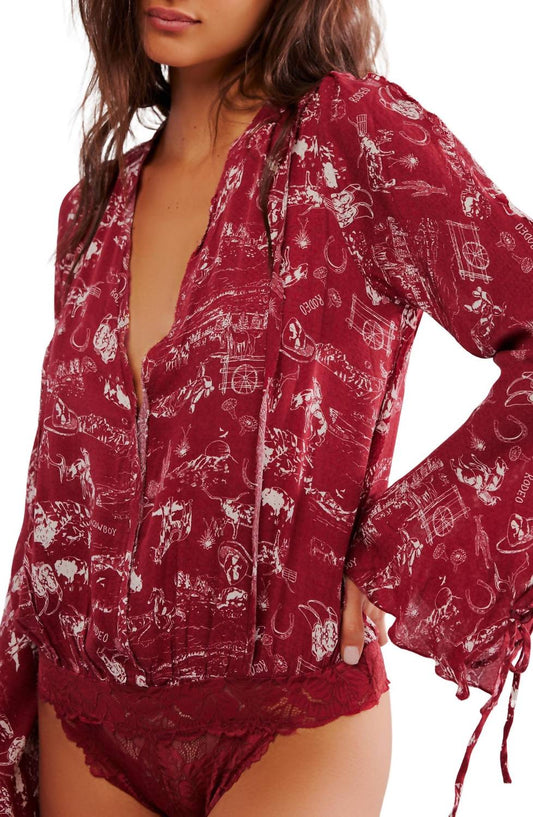 Free People - Everythings rosy bodysuit