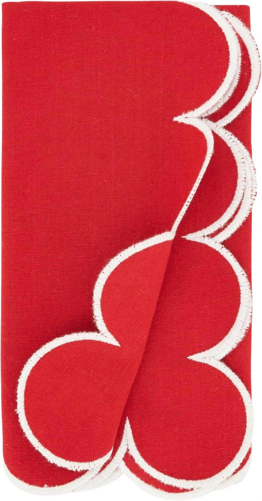 Saro Lifestyle - Scallop Cotton Napkins