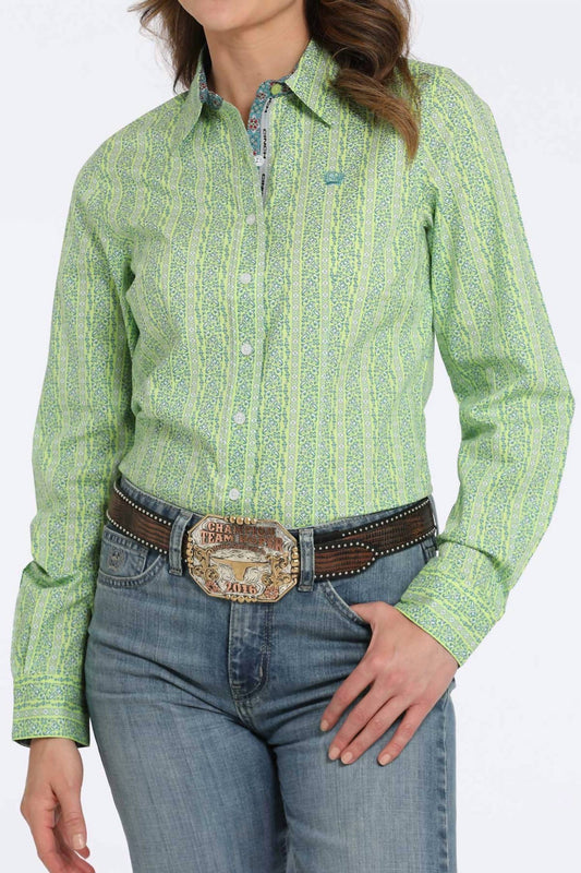Cinch - Geometric Print Button-down Western Shirt