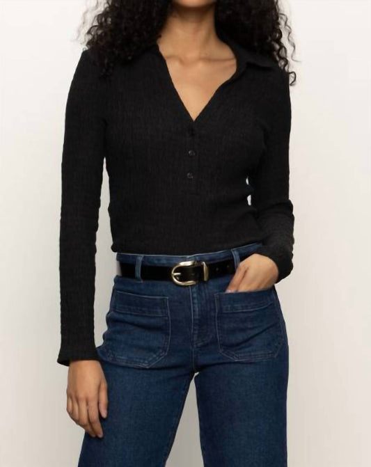 Sanctuary - V-Neck Textured Top