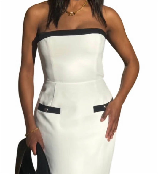 Amanda Uprichard - Strapless Martini Midi Dress