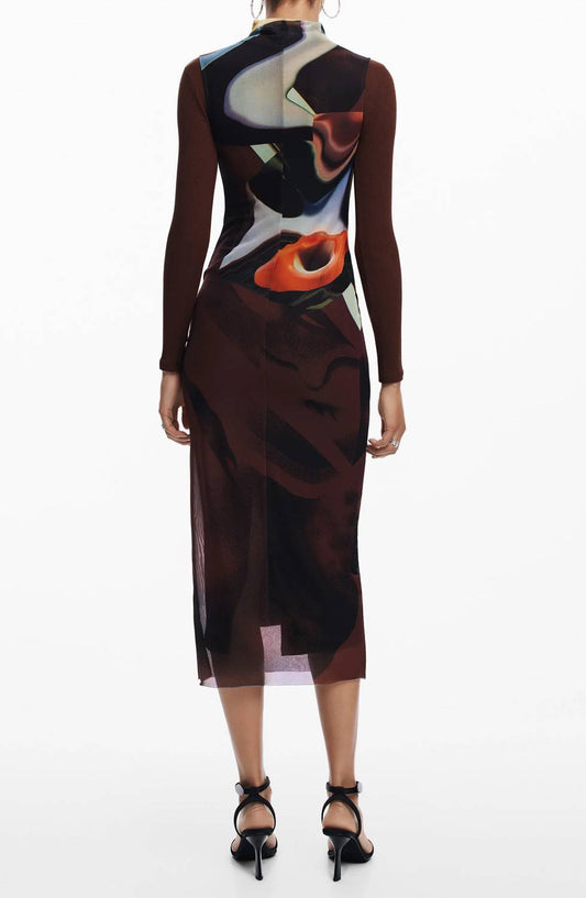 Desigual - Lincoln Long Sleeve Rib Bodycon Dress