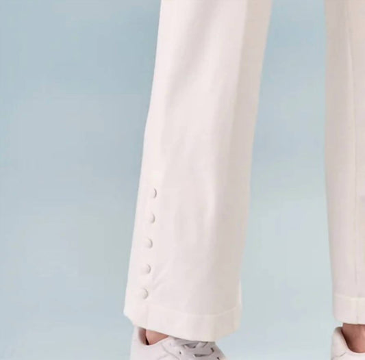 Insight - Side Snap Solid Scuba Pant