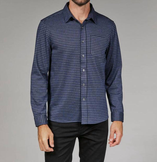 7Diamonds - Generation Knit Houndstooth Long Sleeve Shirt