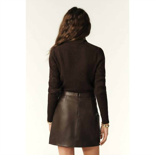 Ba&Sh - Mala Leather Mini Skirt