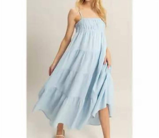 Hyfve - Empire Waist Sleeveless Tiered Maxi Dress