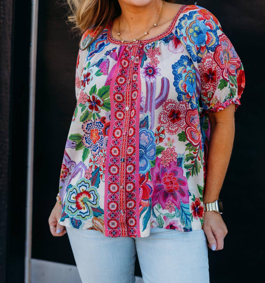 Johnny Was - Avah Button Down Shirt Kallie
