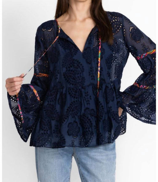 Johnny Was - tamera eyelet blouse