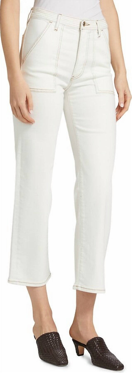 Frame - Au Natural Trapunto Straight Pants